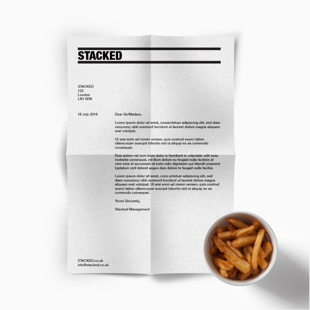 Manraj Ubhi - Stacked Letterhead Stationery