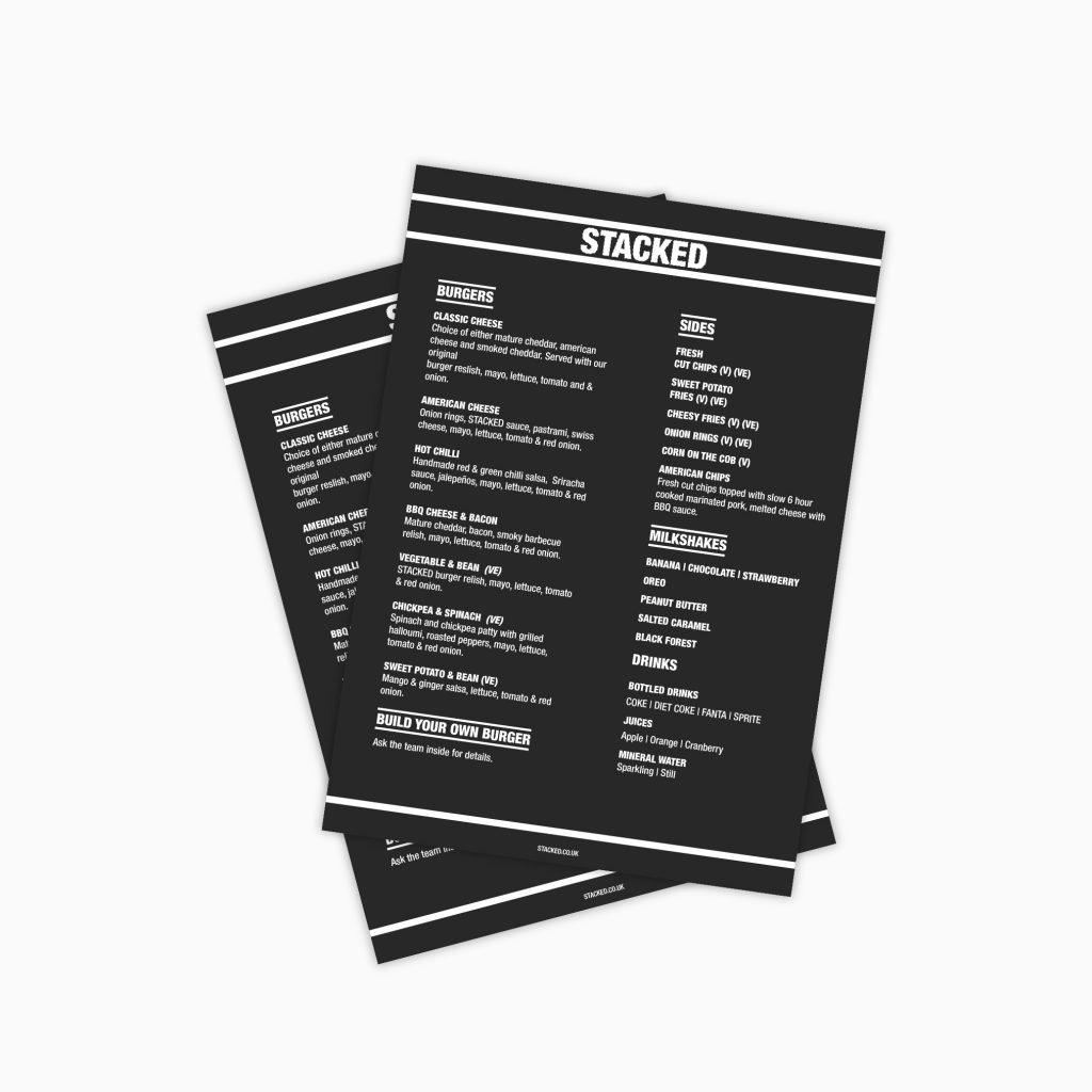 Manraj Ubhi - Stacked Food Menu