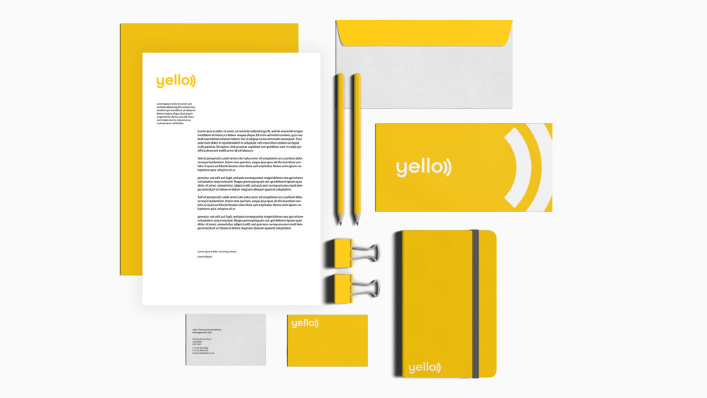 yello telecommunications - Stationery - Manraj Ubhi